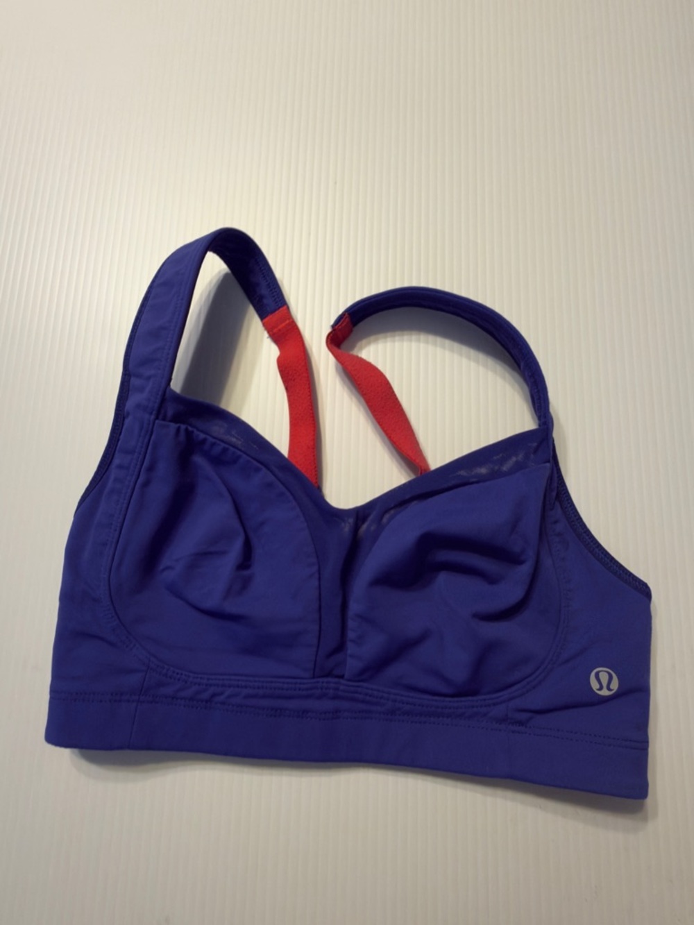 lululemon athletica Purple Sports Bra with Red Straps